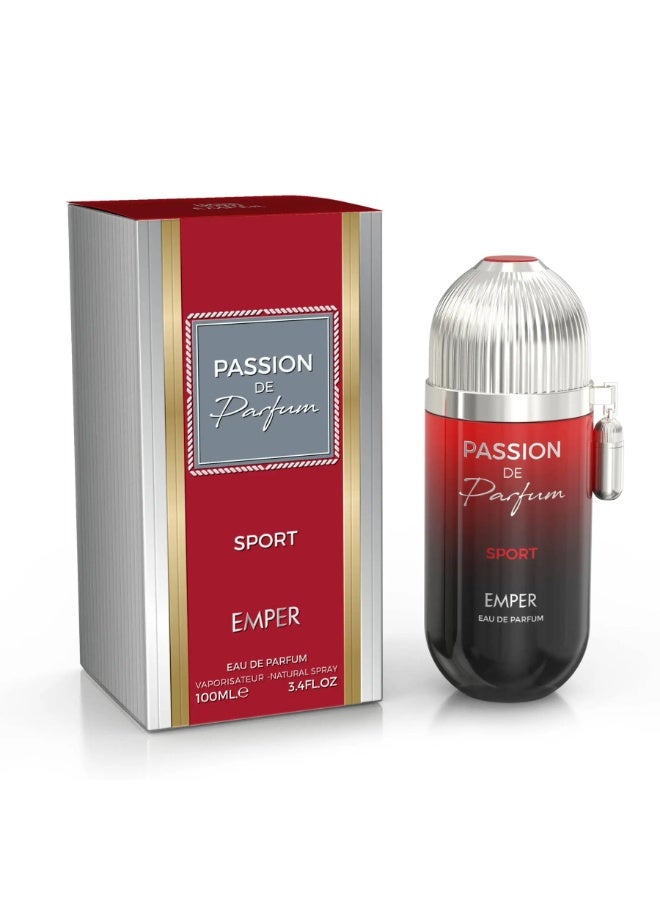 emper Passion De Parfum Sport - For Men - EDP - 100ml - Image 1